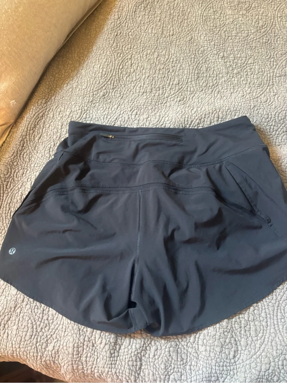 lululemon athletica Black High-Waist Running Shorts
